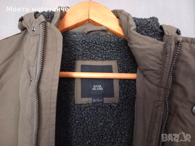 Много топла зимна парка River Island – 9–10 г. (140 см), снимка 5 - Детски якета и елеци - 52126519