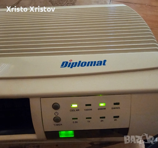 Вентилаторна печка Дипломат, снимка 2 - Отоплителни печки - 53073015