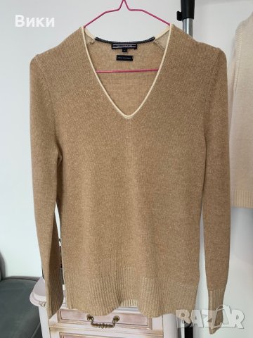 Пуловер на Tommy Hilfiger Кашмир и вълна в размер М, снимка 2 - Блузи с дълъг ръкав и пуловери - 44407363