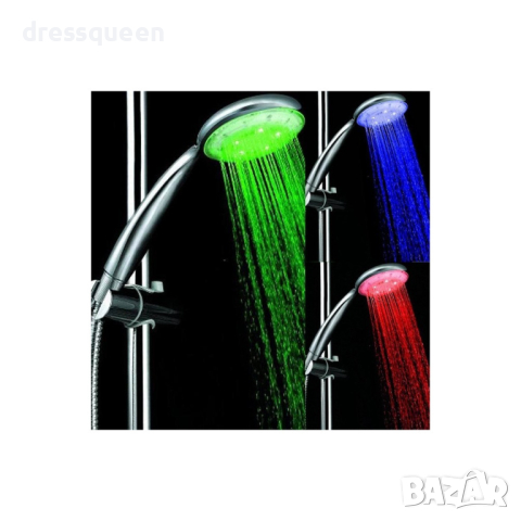 808 Светеща слушалка за душ