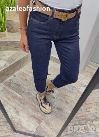 Стилни дамски дънки с подарък колан, снимка 2 - Дънки - 51701044