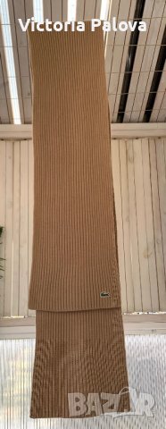 Вълнен шал LACOSTE оригинал, снимка 5 - Шалове - 38688829