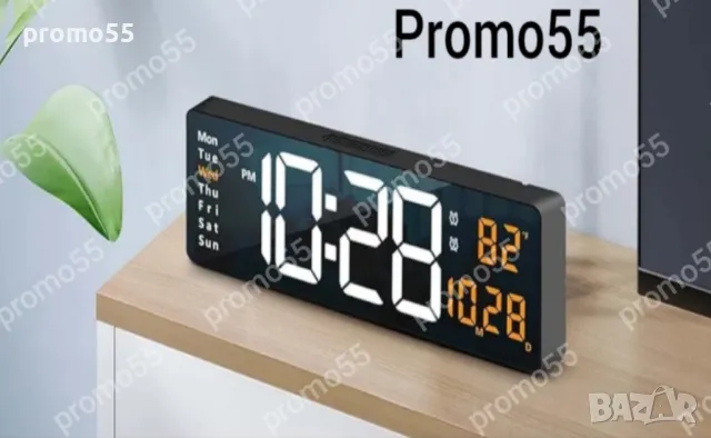 Постоянно светещ Led часовник с големи цифри, снимка 6 - Други - 49050557