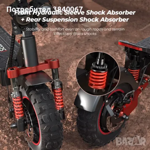 iX5s Електрическа тротинетка 1000W, снимка 2 - Други спортове - 49113868