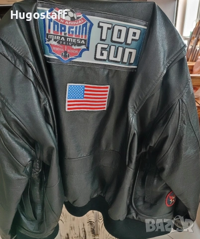 Avirex Top gun G1 Пилотско Авиаторско кожено яке бомбър USA XL, снимка 12 - Якета - 53393901