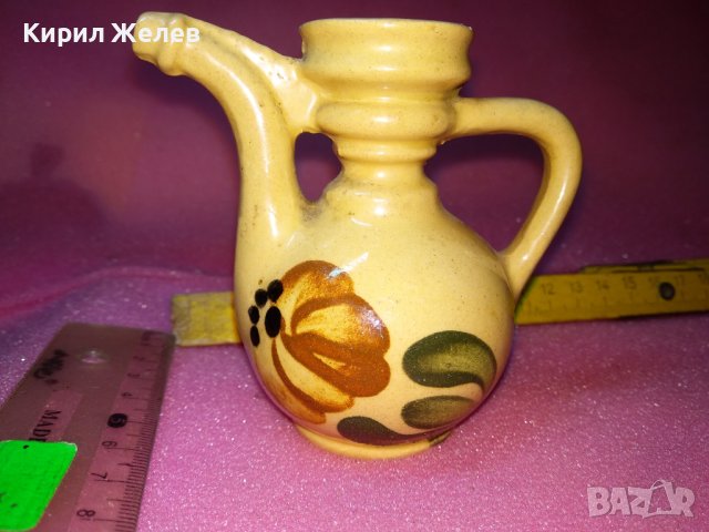 КЕРАМИЧНО БЪРДУЧЕ СЪДЧЕ РЪЧНА МАЙСТОРСКА ИЗРАБОТКА ТРАДИЦИОНЕН ЕТНО СУВЕНИР ГЛЕДЖОСАНА ГЛИНА 42934, снимка 3 - Декорация за дома - 44297529