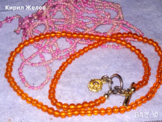 ДВЕ СТАРИ МЪНИСТЕНИ ГЕРДАНЧЕТА КОЛИЕТА РЪЧНА ИЗРАБОТКА ФИНИ НЕЖНИ БЛЕСТЯЩИ 38942, снимка 12 - Колиета, медальони, синджири - 41865539