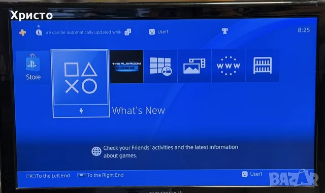 Конзола Sony PlayStation 4 Slim 1TB (PS4) + 2 контролера + 4 игри, снимка 3 - PlayStation конзоли - 55941782