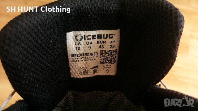 ICEBUG NEW RUN M BUGrip GTX BOA GORE-TEX Shoes EUR 43 / UK 9 маратонки за планинско бягане - 305, снимка 18 - Маратонки - 41827326