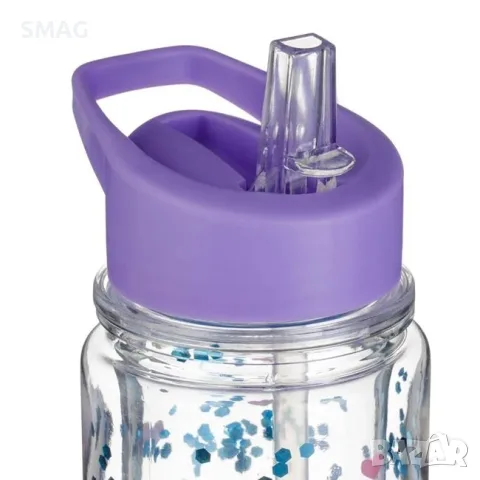 Детска бутилка за вода lila stitch с двойна стена и сламка_1241905, снимка 3 - Други - 55717346