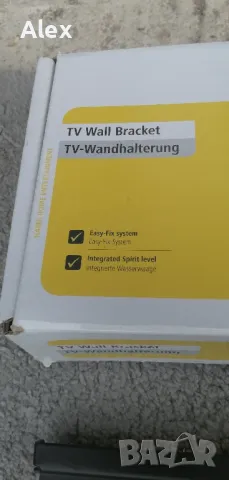 Стенна стойка за телевизор, HAMA 60 кг.  37"-75" (94-190 см) , снимка 7 - Стойки, 3D очила, аксесоари - 49656815