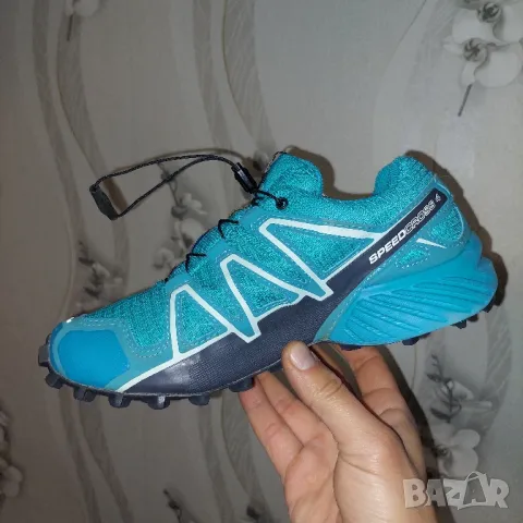 маратонки , туристически обувки  за бягане Salomon Speedcross 4 GTX (Gore-Tex)  номер 38 2/3, снимка 9 - Маратонки - 47346734