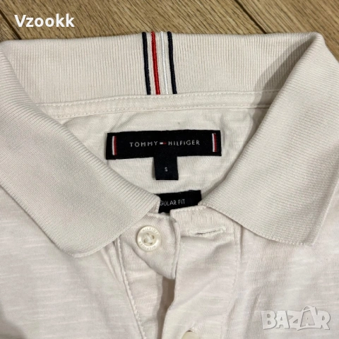Мъжка тениска с яка Tommy Hilfiger | S размер, снимка 4 - Тениски - 53712684