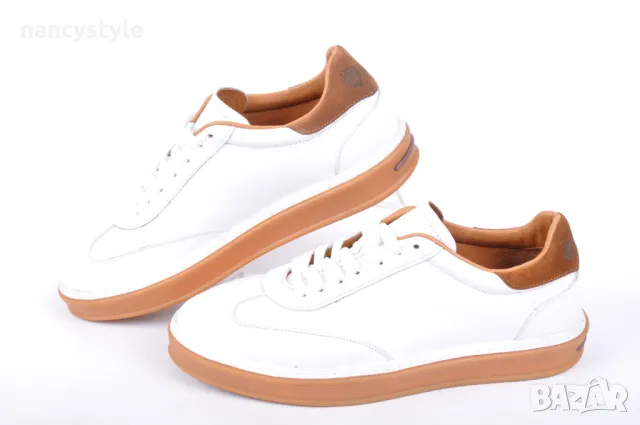 НОВО! Спортни мъжки обувки от естествена кожа - Два цвята, снимка 2 - Спортно елегантни обувки - 49783448