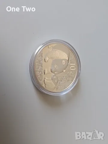 Сребърна монета, 1 oz Китайска панда 2011, 99.9% сребро