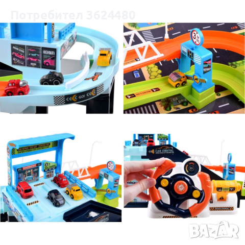 Голяма писта с колички 4151, снимка 8 - Коли, камиони, мотори, писти - 44750468