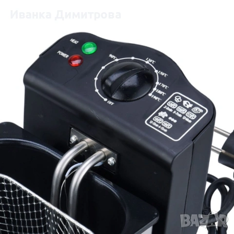 Електрически фритюрник Royalty Line RL-EFT2000, 3 литра, 2000W, снимка 6 - Фритюрници - 53118054