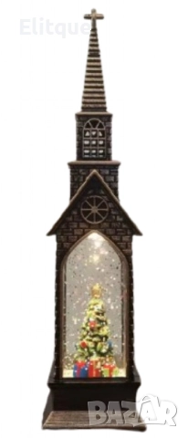Вълшебна коледна кула с LED светлини и падащи снежинки, снимка 5 - Други стоки за дома - 52831216