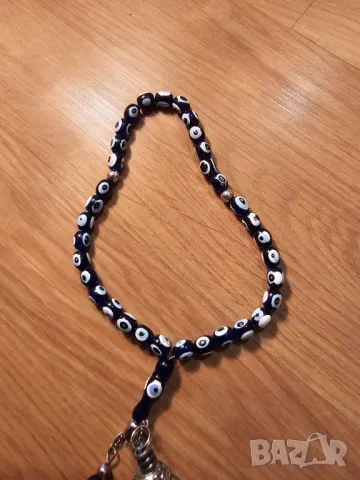 Старинна османска броеница с око на Назар амулет против уроки предпазва от зли очи  турска броеница, снимка 2 - Антикварни и старинни предмети - 47323605