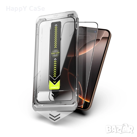 Apple iPhone 17 / Pro / Max / Air / TITAN GLASS Easy App Стъклен протектор с лесно поставяне, снимка 7 - Фолия, протектори - 51831538