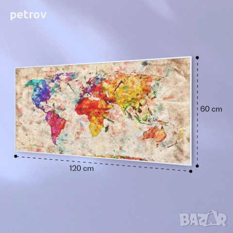 Wonderwall Air Art Smart, инфрачервен отоплител, цветна карта, снимка 2 - Други - 53364988