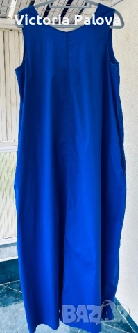 Яркосиня дълга рокля COS  Швеция