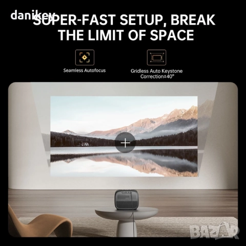 Нов проектор Etoe E3 Pro за кино и др. Netflix & Google TV Certified, снимка 7 - Плейъри, домашно кино, прожектори - 52721664