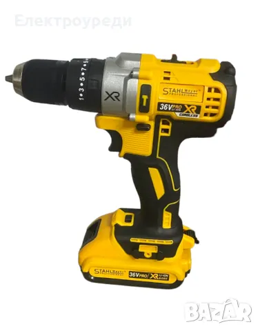 Акумулаторен Винтоверт + 111 части STAHLМAYER 36V 8,0AH Ударна Бормашина, снимка 2 - Винтоверти - 47607866