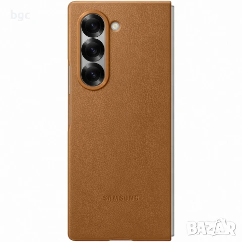 НОВ Калъф Естествена Кожа за Samsung Galaxy Fold6 (Leather) Case for , Brown, снимка 2 - Калъфи, кейсове - 50794605