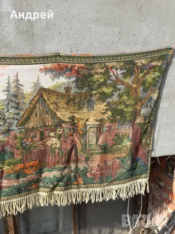 Стар ковьор Червената Шапчица,покривка за стена #3, снимка 5 - Антикварни и старинни предмети - 49764766