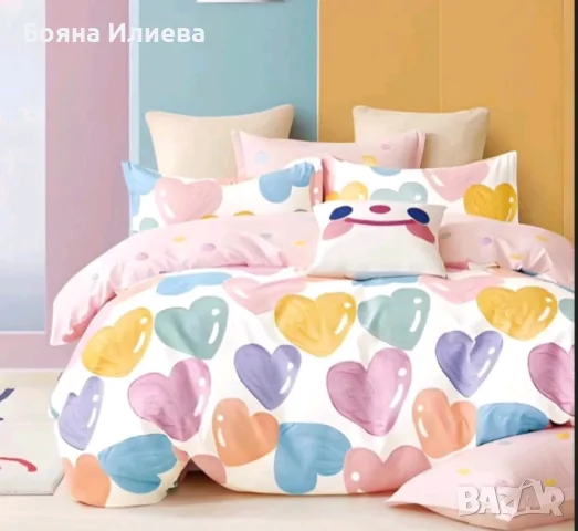 СПЕЦИАЛНА ОФЕРТА - Луксозни двулицеви спални комплекти 6 части с ластик, снимка 7 - Спално бельо - 51566899