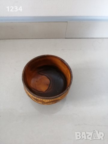 Дървена чаша 9.5 см. , снимка 3 - Други стоки за дома - 40769864