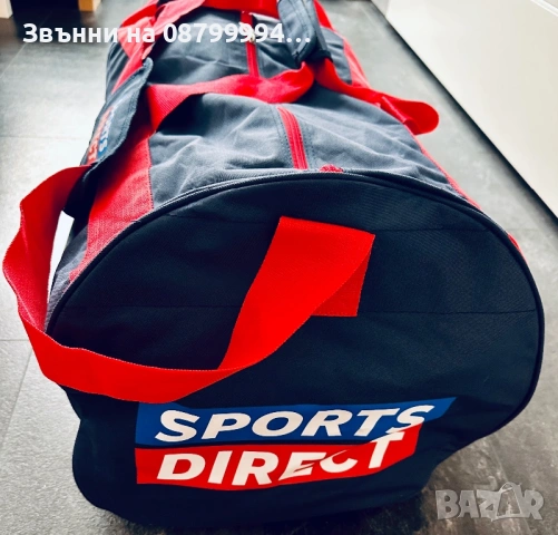 Сак Голям 90см на 45см Sports Direct Holdall - Blue Red White, снимка 5 - Сакове - 51467700