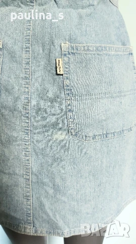 Два броя / Винтидж дънков марков сукман "Olympia" и "Motor jeans" , снимка 12 - Сукмани - 51299718