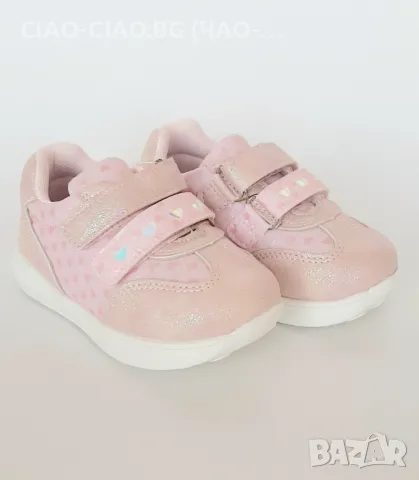 Бебешки розови обувки за момиче със сърчица, снимка 2 - Детски обувки - 50140230