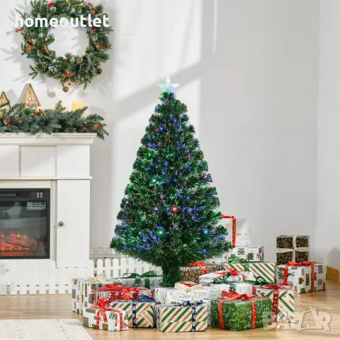 ПРОМОЦИЯ Коледна елха с вградени LED светлини и височина 150 см, 88038, снимка 2 - Декорация за дома - 48137966