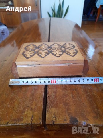 Стара дървена кутия #9, снимка 3 - Антикварни и старинни предмети - 42664679