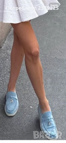 Дамски мокасини по модел на Loro piano , снимка 2 - Дамски ежедневни обувки - 53726414