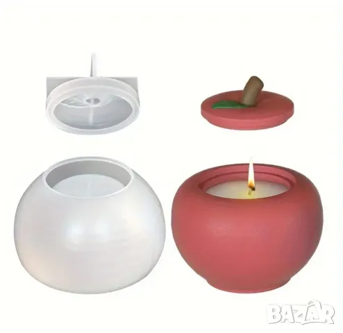 Молд бурканче ябълка , снимка 4 - Форми - 49667471
