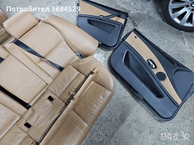 кожен салон със кори бмв е61 bmw e61 salon със подгрев, снимка 5 - Части - 52639247