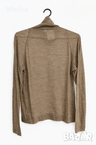 Фино памучно поло Mango (Camiseta Isabella), размер M – НОВО с етикет (80% Лиосел, 20% Вълна) , снимка 2 - Блузи с дълъг ръкав и пуловери - 55962993