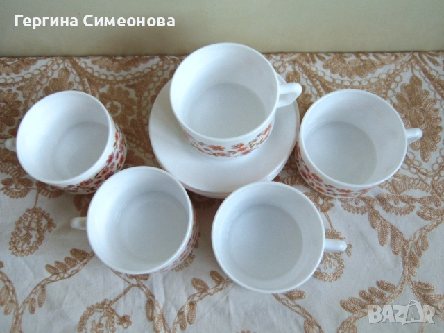 Чаши френски аркопал, снимка 3 - Чаши - 52867389