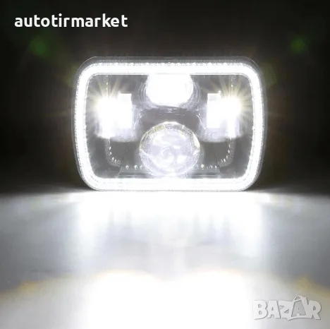 Комплект Правоъгълни LED фарове 5 × 7" H4 букса, 4 – NA210, снимка 4 - Аксесоари и консумативи - 56053293