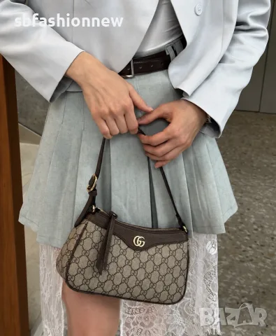 Gucci чанта с кафяво или черно, снимка 5 - Чанти - 56321158