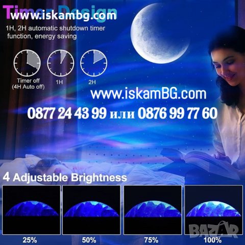Звезден прожектор и колонка 2в1 - КОД 3853, снимка 9 - Детски нощни лампи - 39904428