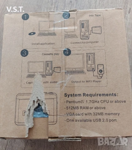 Rybozen BR602 - Уокмен за дигитализиране на аудио касети, снимка 5 - Декове - 51372003