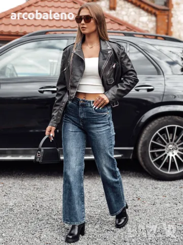 Дамски дънки с висока талия WESTCODE, снимка 2 - Дънки - 47730615