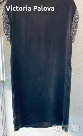 Дизайнерска рокля LYNN ADLER Франция 100% коприна, снимка 9 - Рокли - 47675520