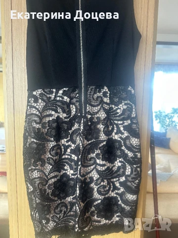 Рокля с черна дантела, снимка 4 - Рокли - 51186555