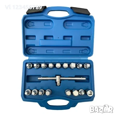 Универсален комплект ключове за картер пробки 18 части FORSAGE, снимка 2 - Ключове - 53818369